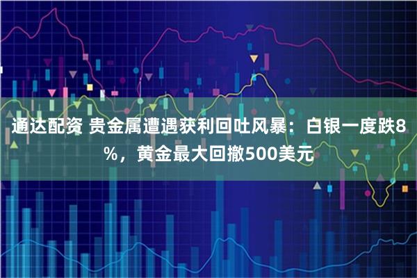 通达配资 贵金属遭遇获利回吐风暴：白银一度跌8%，黄金最大回撤500美元